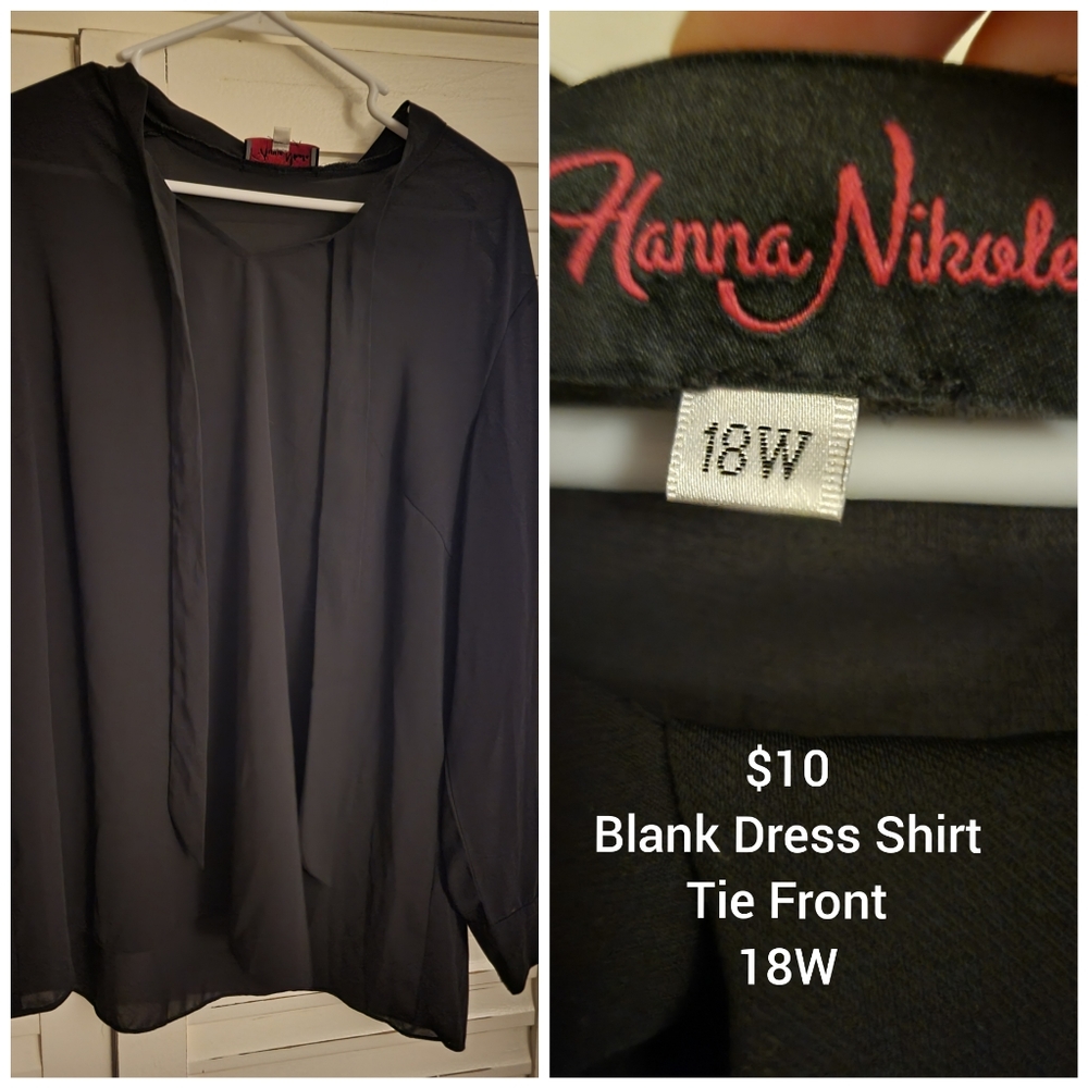 Black Blouse with pussycat bow